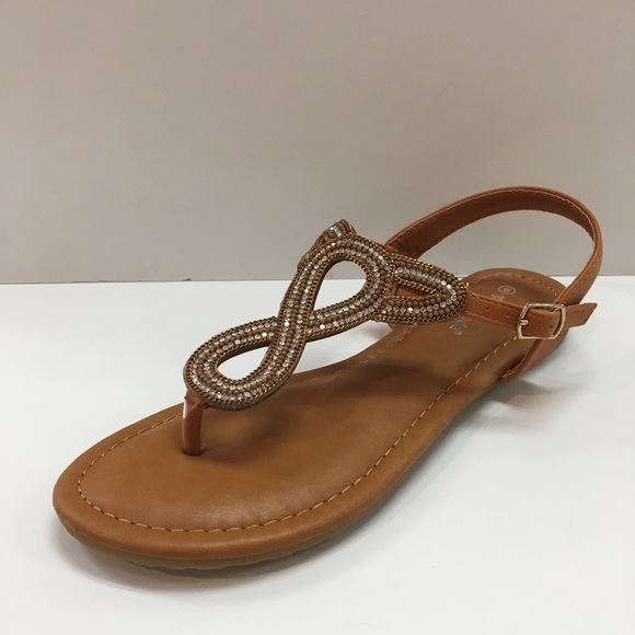🌿Knot Embellished T-Strap Sandal🌿 - Picture 1 of 5